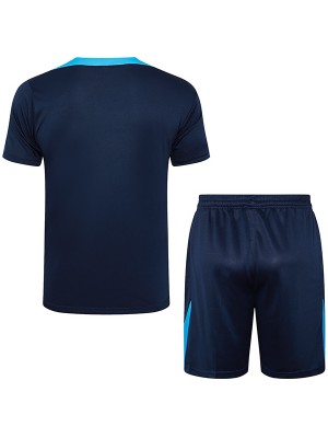 Chelsea maillot d'entraînement uniforme marine pour hommes kit de football vêtements de sport costume de football hauts chemise de sport 2024-2025